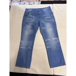 Avirex Jeans Mens 36x32 Embroidered Back Pocket Straight Leg Denim Y2K